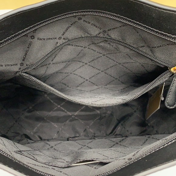 MICHAEL KORS BROOKE LARGE HOBO SHLDR LEATHER BLACK COLOR - Picture 14 of 16